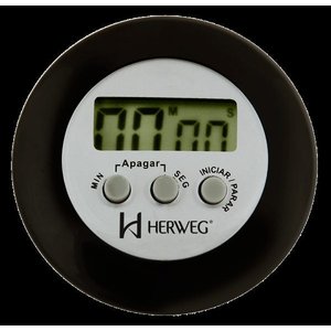 Temporizador Cronômetro Regressivo Progressivo Preto Herweg