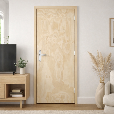 Porta Virola 80 com Fechadura e Dobradiça