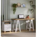 Ver imagem 2 de Conjunto Escritório Home: Escrivaninha 6056 + Gaveteiro 6134