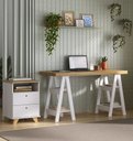 Ver imagem 2 de Conjunto Escritório Home: Escrivaninha 6056 + Gaveteiro 6134