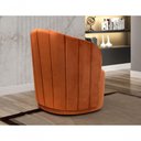 Ver imagem 3 de Poltrona Stela Decorativa em Veludo Terracota 400 Bella Decor
