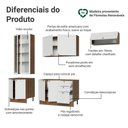 Ver imagem 4 de Armário de Cozinha Completa 270 cm Rustic/Branco Vik Madesa 05