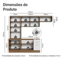 Ver imagem 3 de Armário de Cozinha Completa 270 cm Rustic/Branco Vik Madesa 05