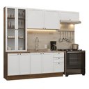 Ver imagem 2 de Armário de Cozinha Completa 270 cm Rustic/Branco Vik Madesa 05