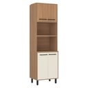 Ver imagem 1 de Paneleiro Torre Quente 65cm para Forno e Micro-ondas 4 Portas Havana Multimóveis Cr20311 Rovere/