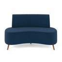 Ver imagem 2 de Sofá 2 Lugares Living 135cm Pé Palito Maraú Veludo K01 - D’Rossi