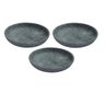 Kit 3 Pratos Fundo Para Massa em Pedra Sabão Borda Alta 23cm - 1