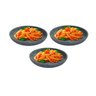 Kit 3 Pratos Fundo Para Massa em Pedra Sabão Borda Alta 23cm - 3