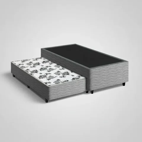 Bicama Box com Auxiliar de Espuma Unique Solteiro 88cm