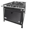 Fogão Industrial 4 Bocas 2 Duplas Baixa Pressão MR Fogões com Forno P8 Luxo - 1