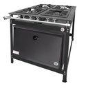 Ver imagem 1 de Fogão Industrial 4 Bocas 2 Duplas Baixa Pressão MR Fogões com Forno P8 Luxo