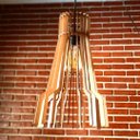 Ver imagem 2 de Luminária Teto Tipo Pendente em Mdf - Completa