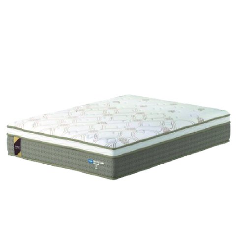 Colchão Casal PROBEL Molas Ensacadas Guarda Costas Alameda 138x188x30cm Marrom / Branco Euro In Probel