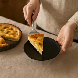 Conjunto 6 Pratos Rasos para Sobremesa Plástico Preto 18cm C - 4