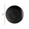 Conjunto 6 Pratos Rasos para Sobremesa Plástico Preto 18cm C - 5