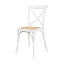 Ver imagem 1 de Mesa Eames Madeira 90cm + 4 Cadeiras Paris Rattan - Seat&co