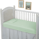 Ver imagem 1 de Lençol de Berço Percal 300 Fios com Elástico 100% Algodão 01 Peça:verde