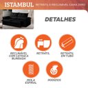 Ver imagem 5 de Sofá Retrátil e Reclinável Istambul Caixa Zero 2,00m Pillow de 15cm - Movenzo Estofados