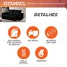 Sofá Retrátil e Reclinável Istambul Caixa Zero 2,00m Pillow de 15cm - Movenzo Estofados - 5