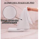 Ver imagem 4 de Kit Toalha Banho Gigante + Rosto Branco + Tapete