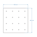 Ver imagem 3 de Kit 2x Painel Pegboard Multifuncional Prateleira Decoração Madeira Pinus