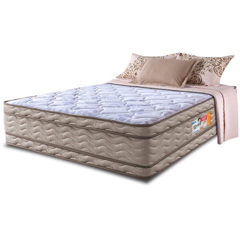 Colchão Queen Cama Inbox Ortofirm 158x198x32 Double Face Espuma D33 Dourado