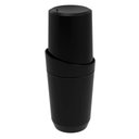 Ver imagem 2 de Kit Banheiro Preto Crippa 4 Peças Porta Escova Porta Sabonete Líquido Porta Algodão e Saboneteira