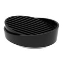 Ver imagem 5 de Kit Banheiro Preto Crippa 4 Peças Porta Escova Porta Sabonete Líquido Porta Algodão e Saboneteira