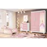 Jogo de Quarto Infantil Princesa Rosa Menina - 1