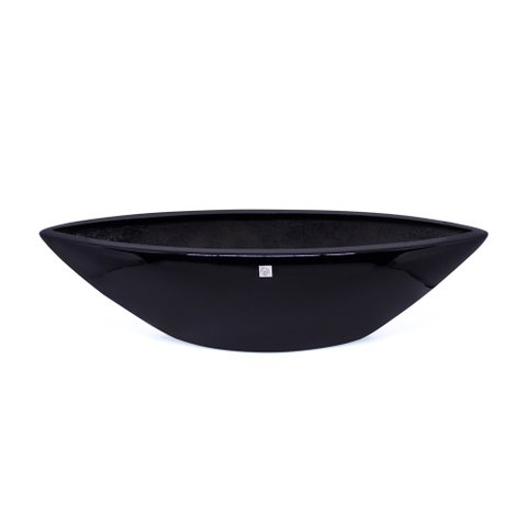 Vaso Decorativo Barca Preto 17x63x17 cm - D’Rossi