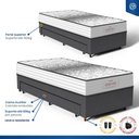 Ver imagem 7 de Cama Box com Auxiliar + Colchão de Molas Ensacadas Double Face Essence Probel Solteiro 88cm