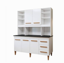 Ver imagem 2 de Kit de Cozinha Atenas 5 Portas Branco - Kaiki Móveis