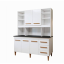 Ver imagem 2 de Kit de Cozinha Atenas 5 Portas Branco - Kaiki Móveis