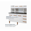 Ver imagem 4 de Kit de Cozinha Atenas 5 Portas Branco - Kaiki Móveis
