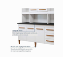 Ver imagem 4 de Kit de Cozinha Atenas 5 Portas Branco - Kaiki Móveis