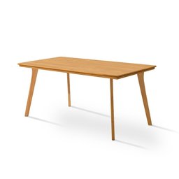 Mesa de Jantar em Madeira Maciça Millena 160x80 com Pés de Madeira - Imbuia - 1 Mesa de Jantar em Madeira Maciça Millena 160x80 com Pés de Madeira - Imbuia - 1