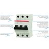 Disjuntor Tripolar ABB SH203 T 10A Curva C Norma DIN - 5