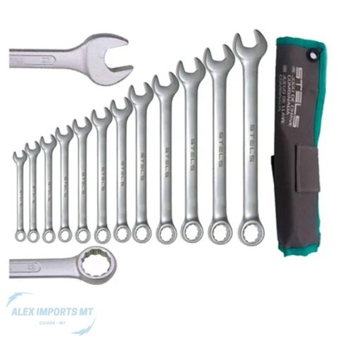 Kit de Ferramenta Jogo de Chave Combinada 6 a 22mm C/12 Pçs