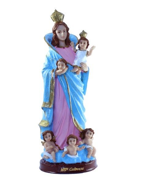 Escultura Nossa Senhora das Cabeças 30 cm resina