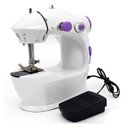 Ver imagem 1 de Mini Máquina de Costura Portátil com Pedal Elétrico Luz Integrada Fonte Bivolt