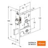Fechadura Stam 800 Pivotante Quadrada Cromada Tetra Chave - 2
