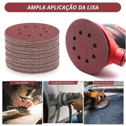 Disco de Lixa Aderente com Furo 125mm Grão 240 | 50 Un - 3