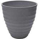 Ver imagem 3 de Kit 6 Vasos Cachepot para Flores Plantas 15x7cm Lyor Névoa Cinza Plástico Decoração Jardim Sala