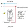 Módulo Dimmer Controle Rotativo de Luminosidade ABB Linha Unno 127V N1160 BL 50/500W - 6