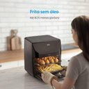 Ver imagem 4 de Fritadeira sem Óleo Air Fryer Elgin Family Oven Fry 12L 1900W 4 em 1 Inox 110V