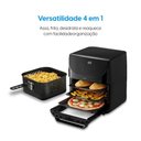 Ver imagem 5 de Fritadeira sem Óleo Air Fryer Elgin Family Oven Fry 12L 1900W 4 em 1 Inox 110V