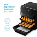 Ver imagem 2 de Fritadeira sem Óleo Air Fryer Elgin Family Oven Fry 12L 1900W 4 em 1 Inox 110V