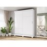 Guarda-Roupa 2 Portas de Correr 2 Gavetas Viena Multimóveis CR4032 Branco - 5