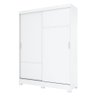 Guarda-Roupa 2 Portas de Correr 2 Gavetas Viena Multimóveis CR4032 Branco - 2