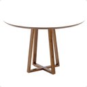 Ver imagem 5 de Mesa de Jantar Redonda Lara Premium 120cm em Madeira Maciça e MDF - Branco